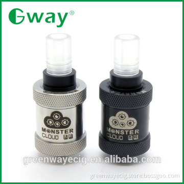 Pyrex glass driptip monster cloud RDA, rebuildable atomizer monster cloud, 1:1 clone rda
